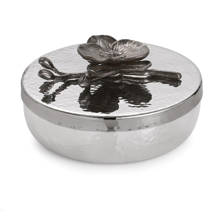Black Orchid Round Trinket Box, , Home, Michael Aram, D'Amore Jewelers 